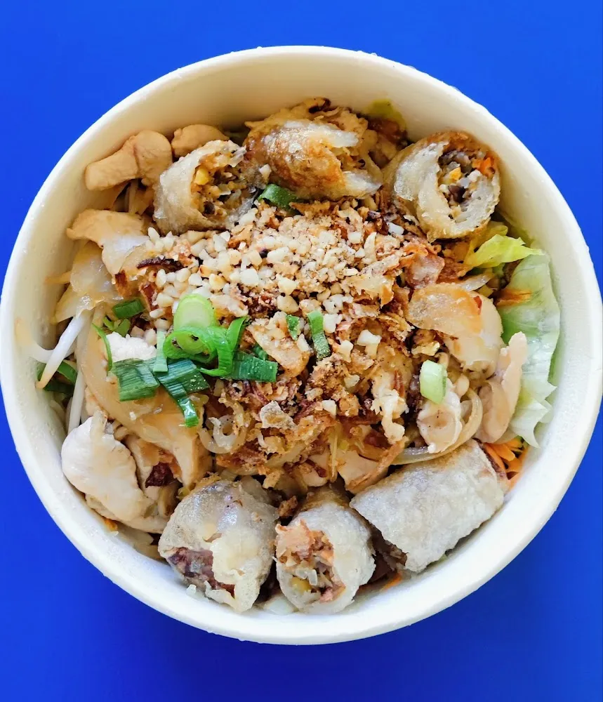 Nouilles Poulet Et Nem Au Poulet